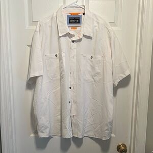 Orvis Men's Casual White Button Down Shirt